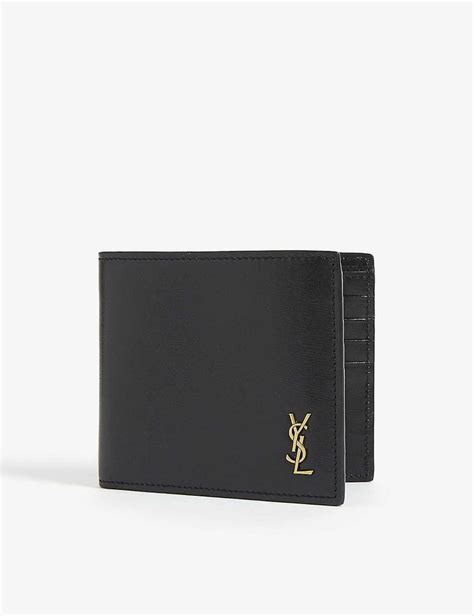 ysl wallet selfridges|YSL monogram bifold wallet.